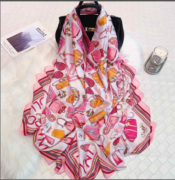 new Fashion spring, summer, women's scarf fashionable high quality women's shawl printed pattern casual scarf.