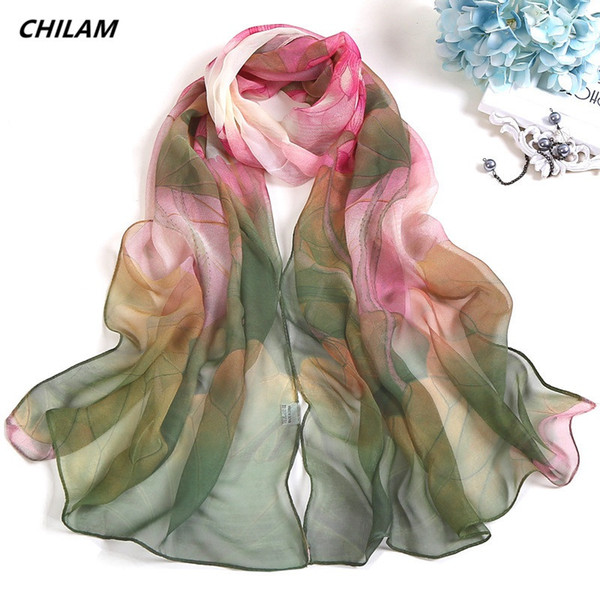 2019 NEW fashion spring scarf for women long Floraly shawls & wraps long soft summer beach stoles sunscreen scarves for lady