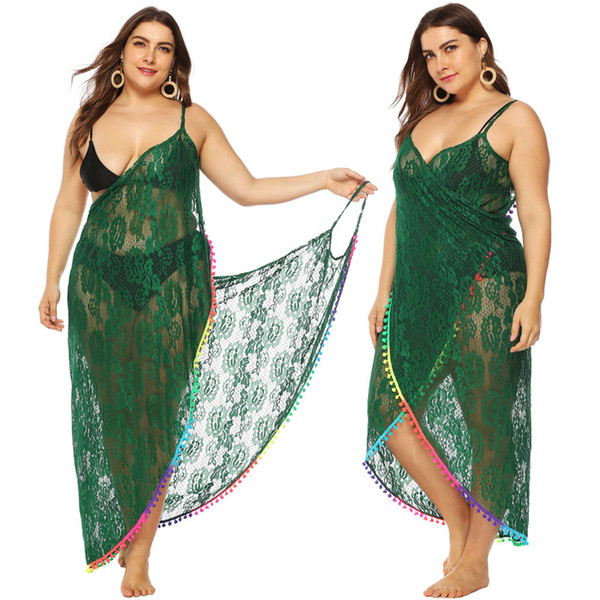 Swim Cover Up Dresses Beachwear For Women Tunica Coverup Long Summer Saida De Praia Plus Size Cape Swimwear Outwear Sexy