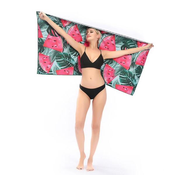 18 Designs beach towel wraps western style soft printed scarf bath towel high quality yoga pad double-faced pile beach mat