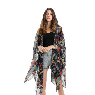 2019 New Summer Bikini Blouse Beach Scarf Light and Quick Drying Women Sarongs Scarves Hot Sale Fashion Chiffon Sunscreen Shawl