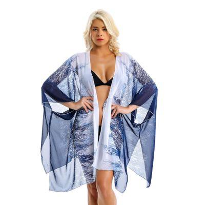 2019 New Summer Bikini Blouse Beach Scarf Light and Quick Drying Women Scarves Fashion Pastoral Fresh Peacock Chiffon Sunscreen Shawl