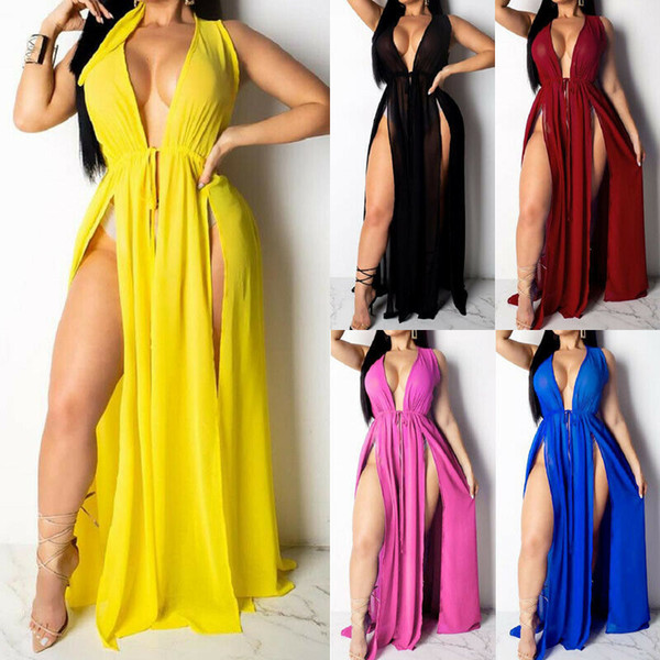 Women Beachwear Swimwear Bikini Cover Up Summer Kaftan Beach Dress Sundress New