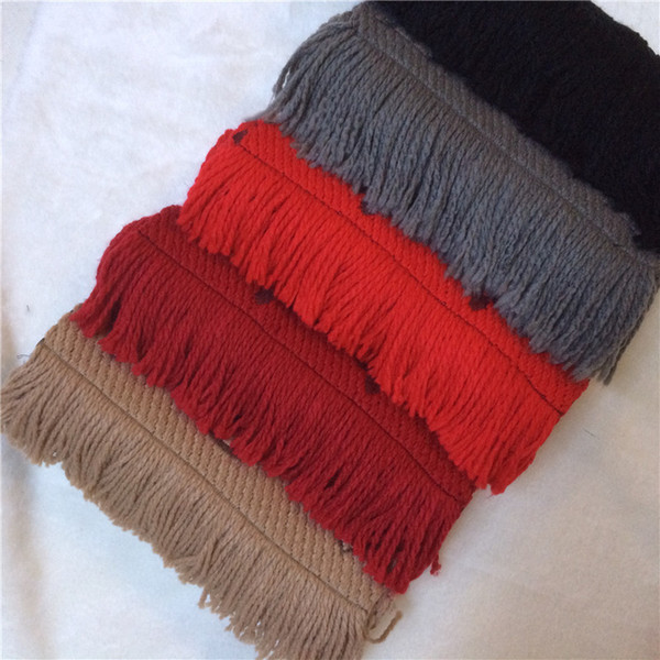 2018 Winter LOGOMANIA SHINE Brand Luxury Scarf Women and Men Two Side Black Red Silk Wool Blanket Scarfs Fashion Designer Flower Scarves