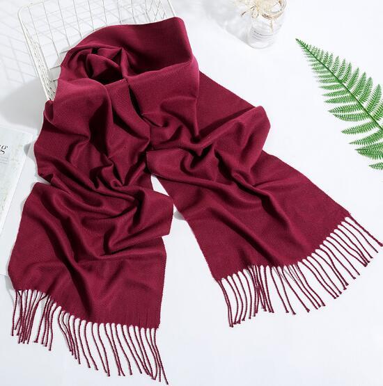 Spring, Autumn and Winter Korean version of cotton, linen, 100 sets of long shawl scarf in pure color