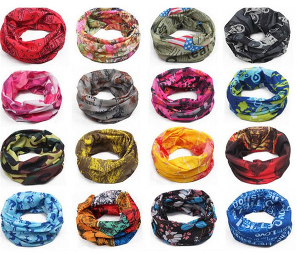 Multifunctional scarf Headband Outdoor Sports Turban Sunscreen Magic Scarves Veil Cycling Seamless bandanas R179