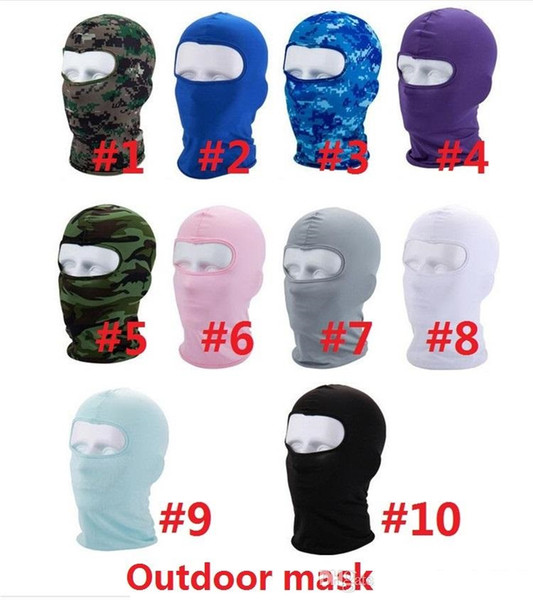 Sport Ski Mask Bicycle Cycling Mask Caps Motorcycle Barakra Hat CS windproof dust head sets Camouflage Tactical Mask