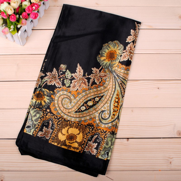 2017new printed with a paisley pattern fashion women scarves wholesale cheap 90 square silk scarf international express