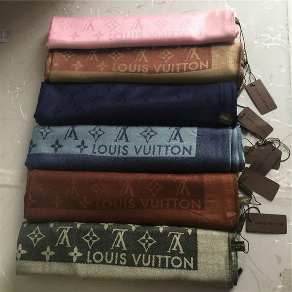 High quality cotton scarf classic monogram scarves fashionable woman scarf soft shawl man woman classic scarf