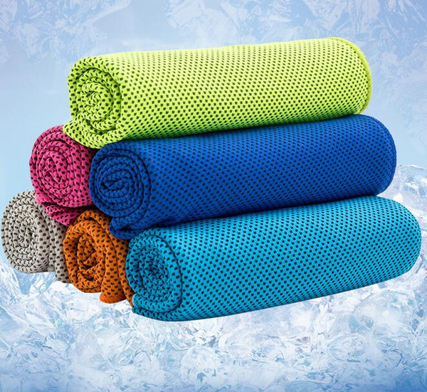 Cold Single Double Layer Ice Cold Towel Cooling Summer Sunstroke Sports Exercise Cool Quick Dry Soft Breathable Cooling Towel for Kids Adult