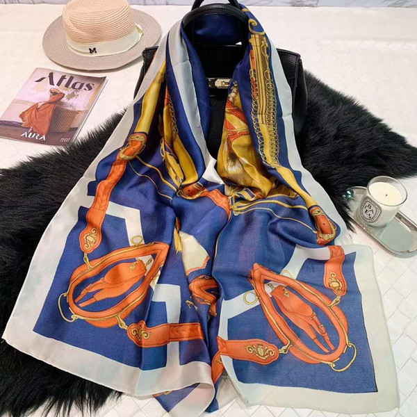 Brand scarf wholesale Famous brand designer scarf women's silk scraves100% Top grade silk Size 180*90cm Top Qualtiy free shipping oktaobao