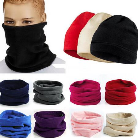 Popular Hot Polar Fleece Snood Hat Neck Warmer Ski Wear Scarf Beanie Balaclava