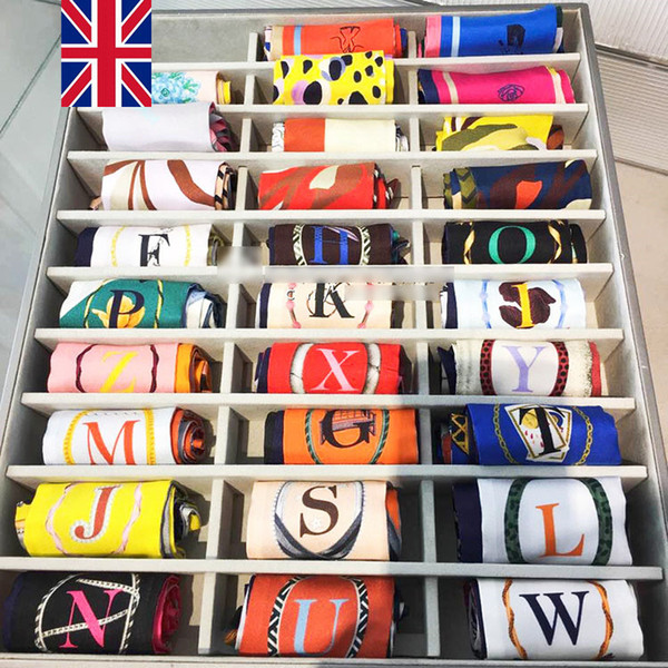 26 Letters Delicate Tarot Printed Ribbons Scarves Tie Bag Decoration Design Scarf For Women 2018 NEW T1C184