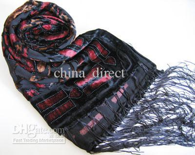 Burnout Velvet Silk Scarf Shawl Wrap SCARF 12pcs/lot NEW ARRIVAL new #1729