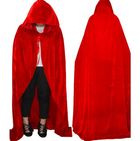 Gothic Hooded Stain Cloak Wicca Robe Witch Larp Cape Women Men Halloween Costumes Witche Vampires Fancy Party Size S M L XL