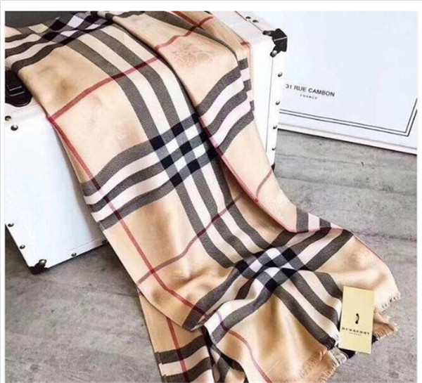 Luxury Winter Cashmere Scarf Pashmina For Women Brand Designer Mens warm Plaid Scarf Fashion Women imitate Cashmere Wool Scarves 180x70cm A2