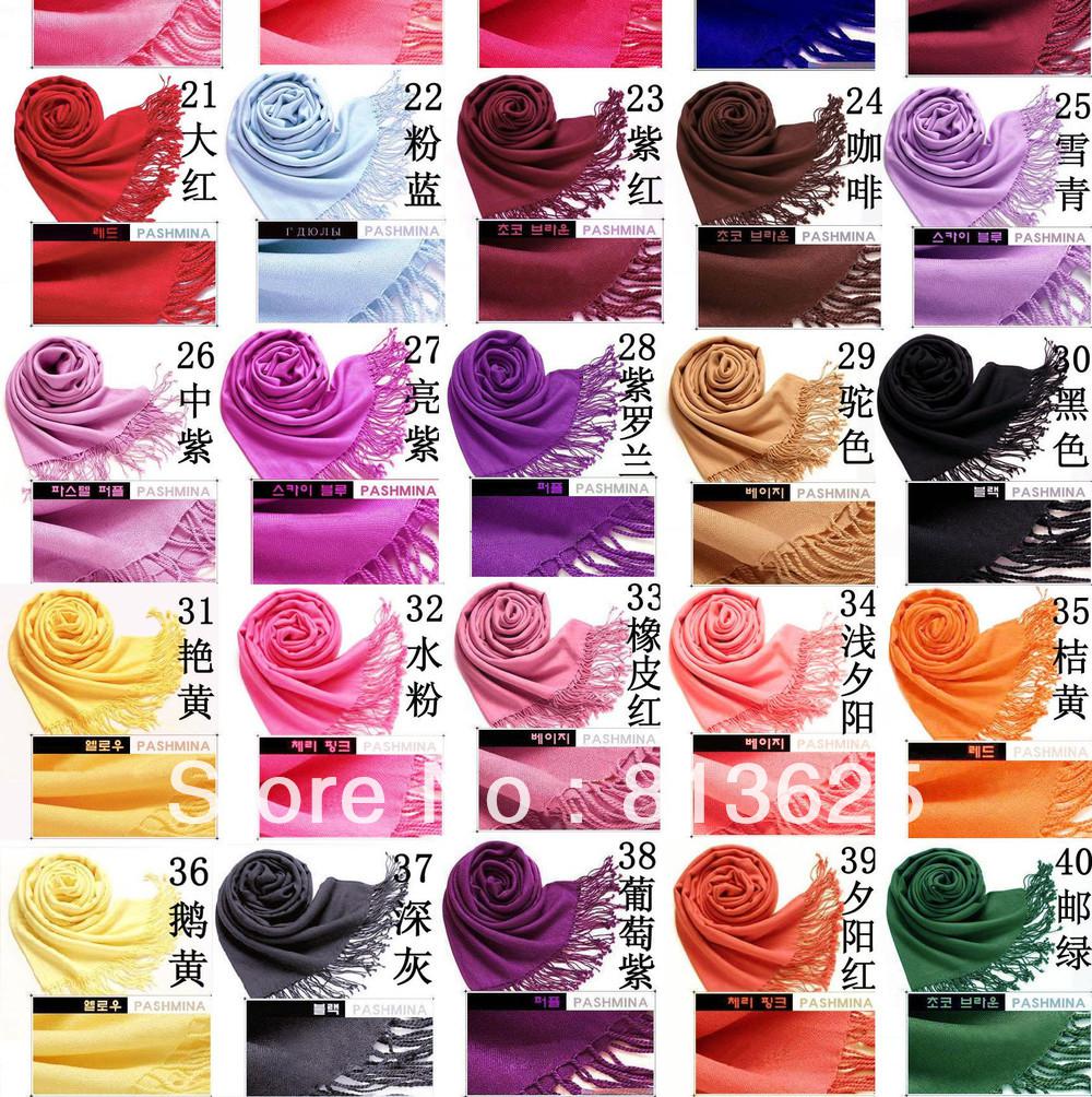 10%%off 5pcs/lot 2016 Fashions Women's Pashmina Acrylic Long Shawl womans scarves mens scarf 40 Colors Drop shipping