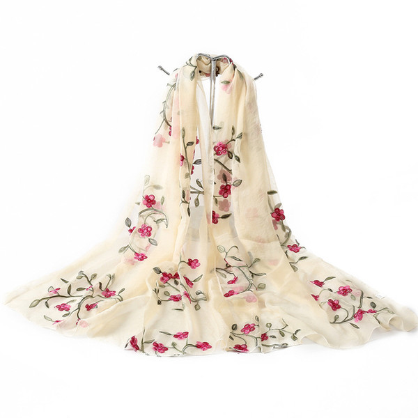 hot 2018 new brand women scarf spring summer silk scarves shawls and wraps lady beach stoles hijab foulard
