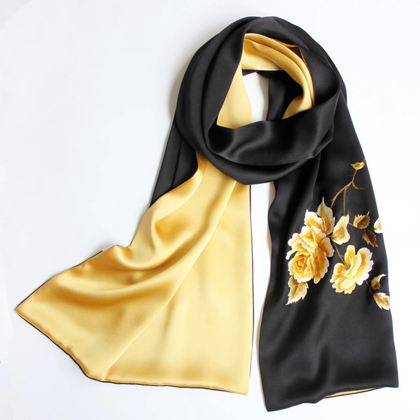 HAND EMBROIDERY EMBROIDERED SCARF MULBERRY SILK DOUBLE LONG SCARF SILK MULTICOLOR WOMEN EMBROIDERED SUZHOU SILK SHAWL