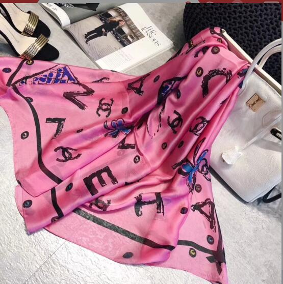 2019 Korean Style Scarves Small Fresh Pastoral Branches Of The Magpie Women Winter New Scarf Shaw l90X180CM 2 Colors