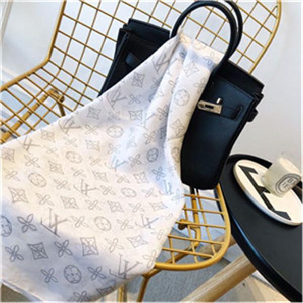 2019 designer silk scarf women fashion letters stripe 180*90cm spring and summer elegant and beautiful accessories
