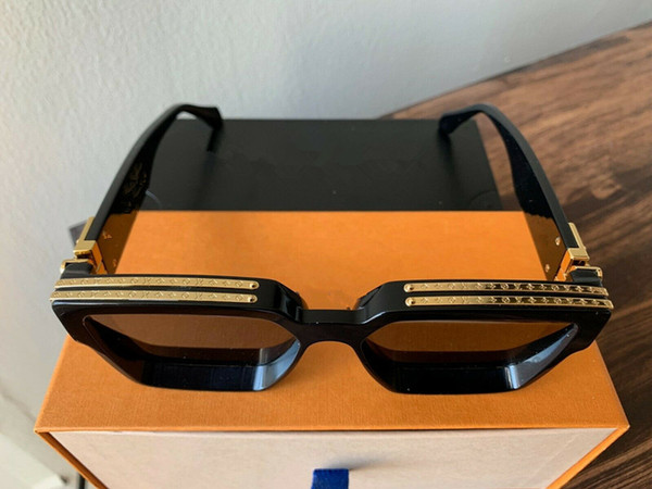 MILLIONAIRE M96006WN Sunglasses full frame Vintage designer sunglasses for men Shiny Gold Logo Hot sell Gold plated Top 96006