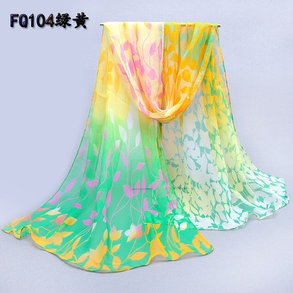 2016 new chiffon scarf scarf ladies flowers summer sun towel scarf shawl and collocation