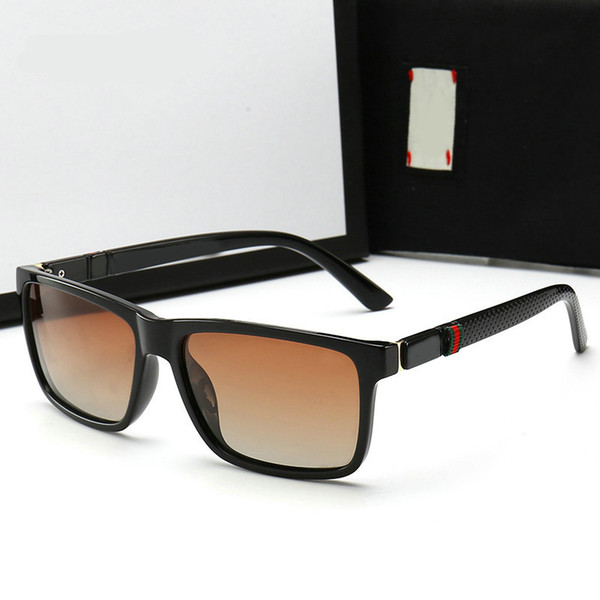 2019 High quality Polarized lens Fashion Luxury Sunglasses For men Brand designer driving sun glasses UV400 lens with Original Box