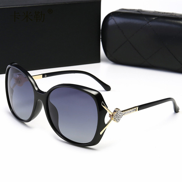 Classic High quality Polarized lens Fashion Luxury Sunglasses For Women Brand designer driving sun glasses UV400 lens with Box Original LOGO
