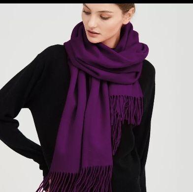 Embellish silks with thick wool scarf pallium warm black female amphibious han edition in the spring and autumn winter long pure color cente