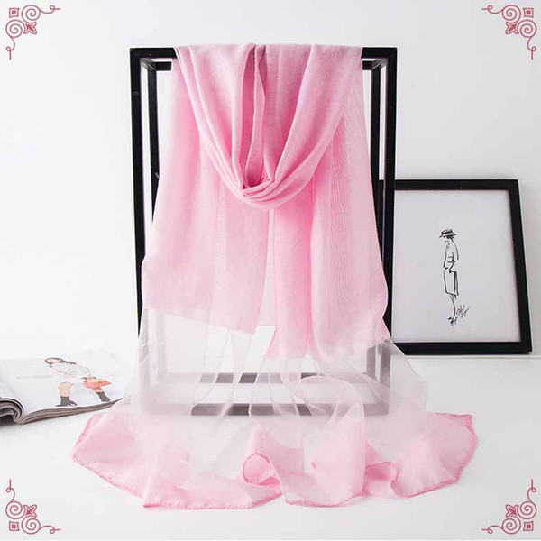 New fashionable Chinese wind tie-dyeing stitching pure silk scarf sunscreen shawl