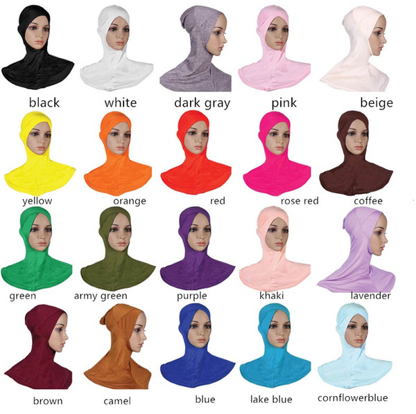 Islamic Hijab Muslim Underscarf inner-cap Muslim Head Scarf Modal Material with 20 Colors