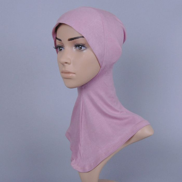 women's printe pure color muslim inner hats/caps cotton hijab modal Render cap