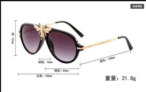 1pcs designer brand new classic pilot sunglasses fashion women sun glasses vassl uv400 matte gold frame green mirror 58mm lens