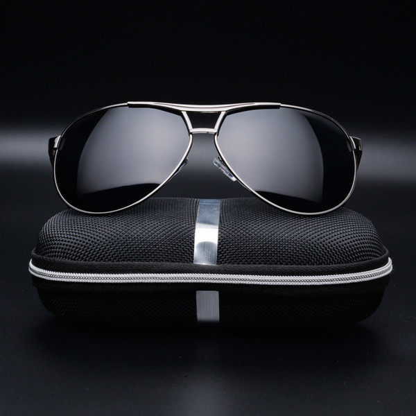 Luxury Sunglasses For men and women Brand Design Sunglasses Wrap Sunglass Pilot Frame Coating Mirror Lens Carbon Fiber Legs without box A-22