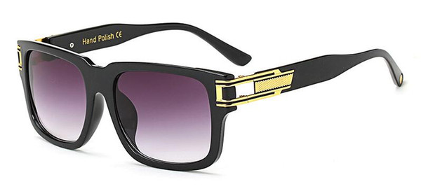 Luxury-New men and women square sunglasses, Europe and America big, fashionable sunglasses 97130