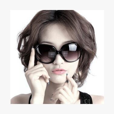 Luxury-Women Ladies Fashion Sunglasses Summer Black Oversized PC UV Sun glasses Gx6 Free Shipping