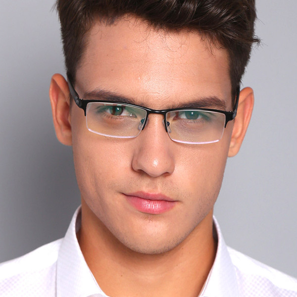 2019 New Anti Blue Light Glasses Men Computer Gaming Goggles Male Bussiness Spectacles Frames Aluminum Clear Lens Fake Glasses