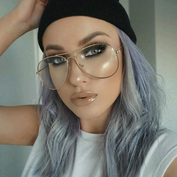 Fashion Clear Glasses Women Spectacele Frames Oversized Optical Prescription Eyeglasses Frame Retro Fake Glasses Transparent Oculos