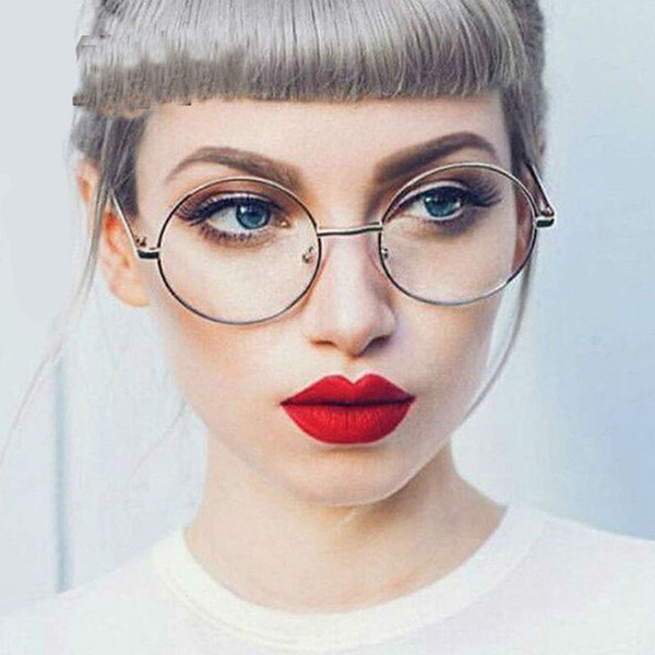 Classic Round Clear Lens Nerd Frames Women Fake Glasses Eyeglasses Spectacle Frame Vintage Circle Eyewear Transparent Oculos