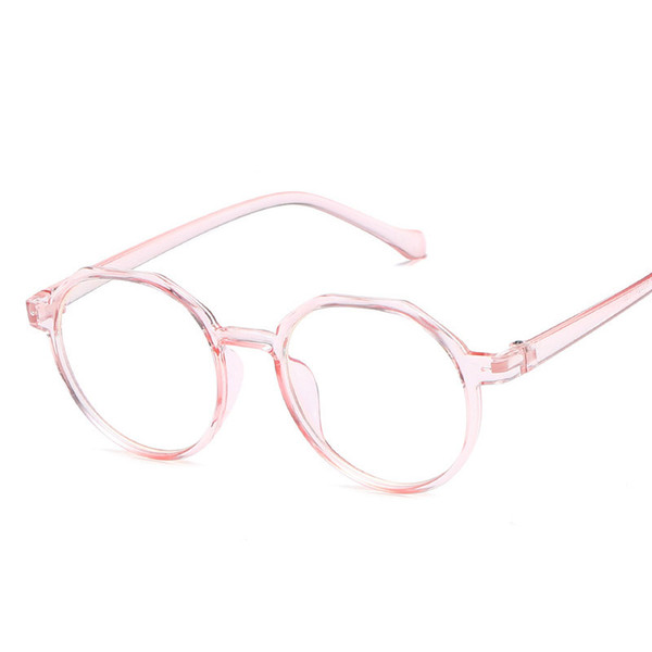 Clear Glasses Women Round Spectacle Frames Vintage Transparent Eyeglasses Frame 2018 New Blue Pink Fake Glasses Female Oculos