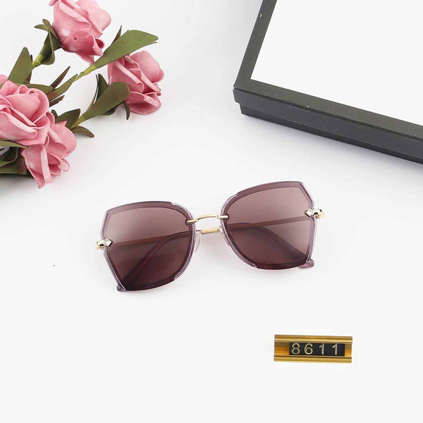 Top Quality Classic Pilot Sunglasses Brand Men Womens Sun Glasses tom Eyewear Gold Metal Glass Lenses Original Case bag #8611