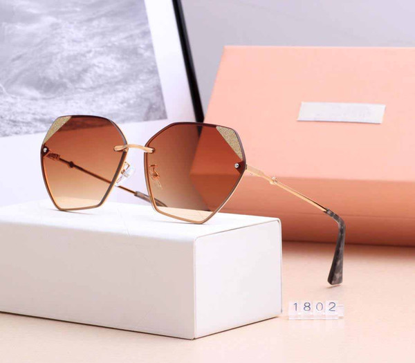 Top Quality Classic Pilot Sunglasses Brand Men Womens Sun Glasses tom Eyewear Gold Metal Glass Lenses Original Case bag #1802