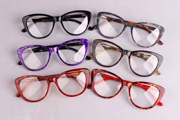 New DCF921 EYEWEAR imported floral-plank cat-eye style female frame for prescription glasses 52-17-140 mm wholesale price frees