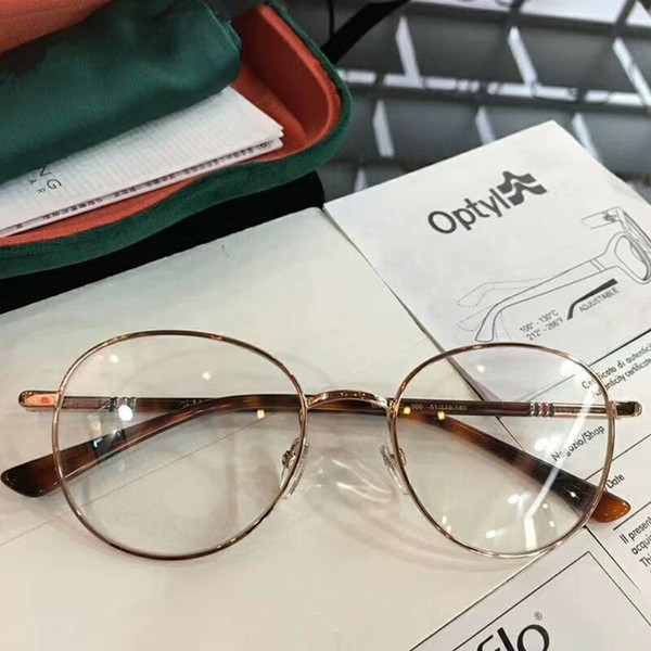 High-quality G03920O Retro-vintage glasses frame unisex round style 51-19-140prescription glasses full-set cases OEM Outlet