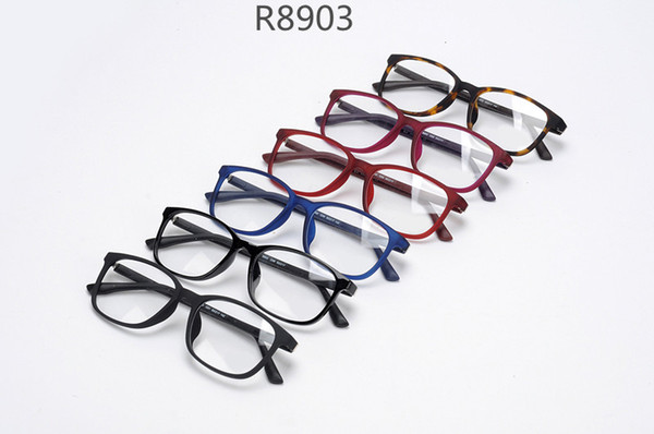 R8903 unisex students glasses lightweight TR90 full-rim frame 53-17-145mm for prescription eyeglasses muti-color full-set case