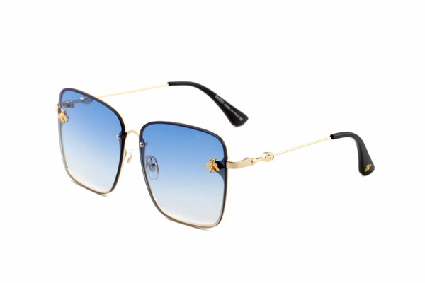 G2200 Top brands logo sunglass attitude sunglass gold frame square metal frame vintage style outdoor design classical model