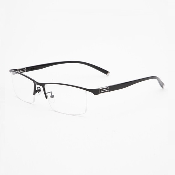 -143 Men Myopia Glasses Frame simple steel plate half-rim glasses-computer eyeglasses frames white-collar new frame eyewear male