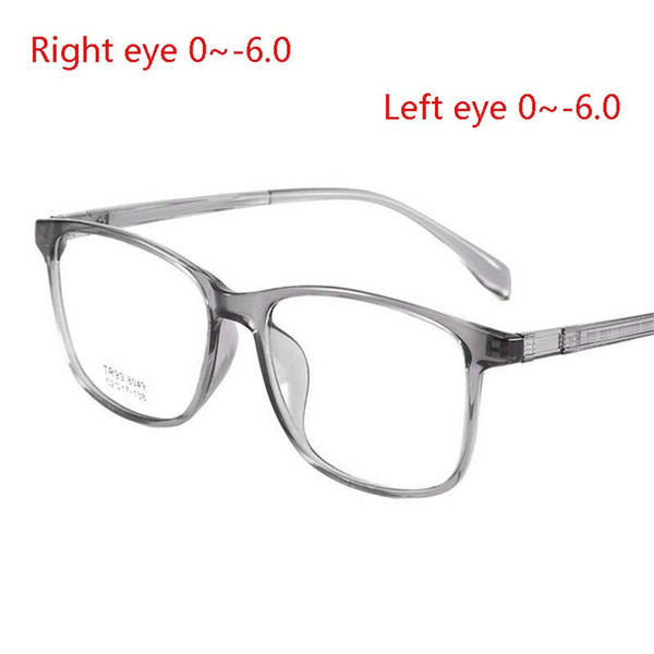 Literary Student Finished Myopia Glasses For Women Men Retro Short-sighted Glasses Nearsighted Transparent Frame 0 -0.5 To -6.0