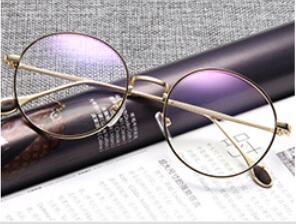 Small round reading glasses lens neutral gold round metal frame glasses glasses men men black uv oculos